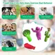 4 Pack Large Dog Chew Toys for Aggressive Chewers Tough Dog Toys to Keep Them Busy Indestructible Super Chewer for Medium, Large Breed
