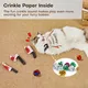 URRU 4Pcs Cat Toys, Horror Halloween Knife-Shaped Kitten Catnip Crinkly Sound Toys, Indoor Exercise for All Cat Breeds 6.5 Inches