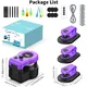 Pet Deluxe Interactive Cat Toy for Indoor Cats, Cat Feather Toy Treadmill for Bored Kitten Puppy Play Chase Run Exercise, Auto/RC Control DIY Cat Mouse Hunting Toy-Purple