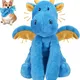 URRU Dog Toys Squeaky, Interactive Plush Dog Toy with Squeaker and Crinkle Paper, Suitable for Reducing Boredom and Anxiety, Cute Pet Toy for Small and Middle Dogs(Blue)