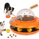 URRU Interactive Cat Toys-Automatic Treat Dispenser Toys with Remote Control for Treat Dispensing,Puzzle Toys for Cats & Dogs,Pets IQ Training Gift, Rechargeable Ball Track Toy Slow Feeder