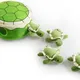 URRU Squeaky Dog Toy, Interactive Plush Hide and Seek Dog Toys for Small Medium Sized Dogs and Non-Aggressive Chewers, Puppy Teeth Clean Chew Toys, Turtles
