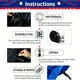 8FT 250th Anniversary 4th of July Inflatables Outdoor Decorations Patriotic Blow Up Yard Decorations with LED Lights Fourth of July Memorial Independence Day Party Garden Holiday Outside Decor