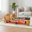 URRU Interactive Cat Toy for Indoor Cats,Electric Feather Teaser Cat Toys,Cat Tunnel Tube Toy,USB Rechargeable Self-Play Enrichment Toy for Bored Cats