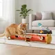 URRU Interactive Cat Toy for Indoor Cats,Electric Feather Teaser Cat Toys,Cat Tunnel Tube Toy,USB Rechargeable Self-Play Enrichment Toy for Bored Cats