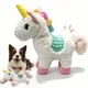 Pet Deluxe Plush Chew Toys for Large Dogs, Cute Unicorn Animal Squeaky Interactive Toys for Small Medium Large Dogs, Keep Them Busy, Big Pet Toys