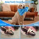 URRU Dog Toys Squeaky, Interactive Plush Dog Toy with Squeaker and Crinkle Paper, Suitable for Reducing Boredom and Anxiety, Cute Pet Toy for Small and Middle Dogs(Blue)