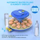 18 Egg Incubator with Automatic Egg Turning and Humidity Control, 360° View Auto Water Adding, Egg Candler Incubators for Hatching Eggs for Chicken Ducks