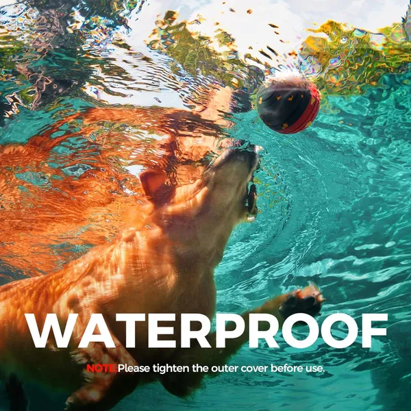 Pet Deluxe Interactive Dog Ball with Remote Control for Large Dogs, Dog Toys for Aggressive Chewers to Keep Them Busy, Durable E-TPU Material, 4 Play Modes Automatic Dog Balls, Indoor & Outdoor