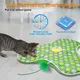 URRU Interactive Cat Toys for Indoor Cats,Hide and Seek Interactive Cat Toy with Real Mouse Squeaky & Moving Concealed Feathers,Touch Activated Cat Kitten Toy Exercise Toy for Indoor Bored Adult Cat