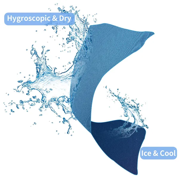 COCOBELA 4Packs Cooling Towels 40"x12" Cool Cold Sweat Towel for Neck, Microfiber Ice Towel, Soft Breathable Chilly Towel for Hot Weather, Camping, Yoga, Workout, Fitness, Sports, Running