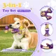 Tough Dog Toys for Aggressive Chewers 3 Pack, Indestructible Dog Toy for Large Dogs, Bacon Flavored, Keeps Dogs Busy