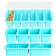 AsFrost 3Pack Silicone Freezer Trays with Lid,2 Large 2-Cup(500ml)&4 Medium 1-Cup(125ml)&6 Small 1/2-Cup(75ml) Soup Freezer Container Molds,Ice Cube Tray For Meal Prep&Freezing Soup,Stews,Sauces