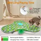 URRU Interactive Cat Toys for Indoor Cats,Hide and Seek Interactive Cat Toy with Real Mouse Squeaky & Moving Concealed Feathers,Touch Activated Cat Kitten Toy Exercise Toy for Indoor Bored Adult Cat