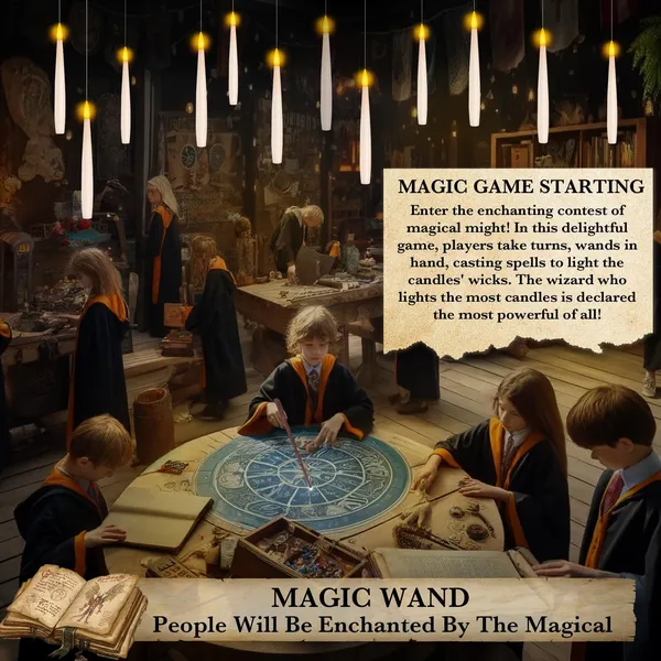 COCOBELA Floating Candles with Wand Remote Timer - Magic LED Hanging Flameless Taper Candles Flickering Battery Operated for Birthday Theme Party Home Window Decor - White 12 Pack