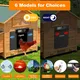 Pet Deluxe Extra Large Automatic Chicken Coop Door Solar Power,Anti-Pinch Horizontally Cold Weather Electric Chicken Door with Timer,Light Sensor,Aluminum Auto Chicken Door Opener with Remote Control