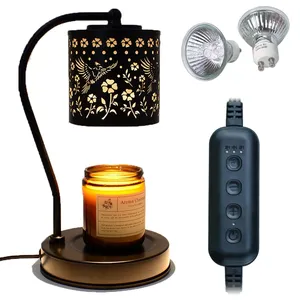 Candle Warmer Lamp Timer Hummingbird Electric Candle Lamp Warmer, Birthday Christmas Gifts, Mothers Day Gifts for Mom, Wax Melt for Scented Candles, Compatible with Small & Large Jar with 2 Bulb