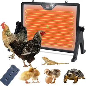Chicken Coop Heater, Chicken Heater for Inside Coop 200W with Remote Control Timing Function, Adjustable Temp, Light, Perfect Chicken Coop Accessories Kitten Puppy Pets for Winter