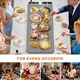 Extra Large Food Warming Mat 580W (XXXL 40"X15"), Electric Warming Tray Silicone Food Warmers for Parties Buffet with Insulated Mat, 7-Temp & 8H Timer, Fast Heating Portable Heating Pad for Daily Use