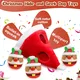Christmas Squeaky Dog Toys 4 Pack Hide and Seek Dog Toys Christmas Hat Plush Dog Toys for Puppy Small Medium Breeds