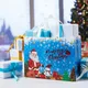 8 Pack Christmas Large Gift Bags with Handles, Non-Woven Tote Bags for Wrapping Xmas Party Favors, 12.8"x9.8"x6.7