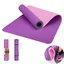 COCOBELA Yoga Mat 72 x 24'' Exercise Mats 8mm TPE Non-Slip Extra Thick High-Density Eco Friendly for Yoga Workout Pilates Yoga Mats for Women Men Pink