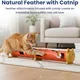 URRU Interactive Cat Toy for Indoor Cats,Electric Feather Teaser Cat Toys,Cat Tunnel Tube Toy,USB Rechargeable Self-Play Enrichment Toy for Bored Cats