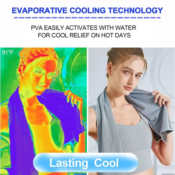 5Packs Cooling Neck Towels, Cooling Neck Wraps,Soft Ice Chilly Towels for Hot Weather Workout, Gym, Fitness, Running, Yoga, Sport & More Activities