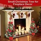 Tabletop Christmas Tree,16 inch Mini Artificial Pre-lit Christmas Tree with Battery Powered LED String Lights Christmas Decorations Indoor Xmas Office Home Decor