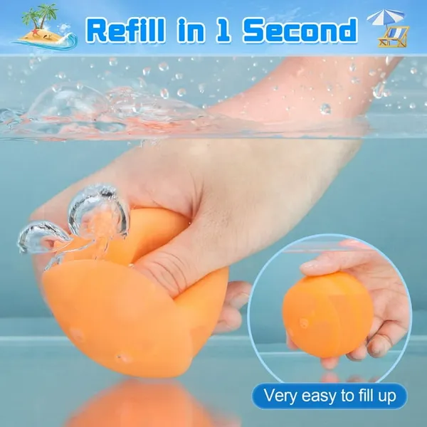 14 Pack Water Balloons for Kids Boys & Girls, Silicone Water Splash Balloon