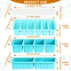 AsFrost 3Pack Silicone Freezer Trays with Lid,2 Large 2-Cup(500ml)&4 Medium 1-Cup(125ml)&6 Small 1/2-Cup(75ml) Soup Freezer Container Molds,Ice Cube Tray For Meal Prep&Freezing Soup,Stews,Sauces
