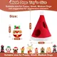 Christmas Squeaky Dog Toys 4 Pack Hide and Seek Dog Toys Christmas Hat Plush Dog Toys for Puppy Small Medium Breeds