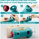 URRU Interactive Dog Toys, Adjustable Treat Dispensing Toy to Keep Them Busy, Dog Enrichment for Brain Stimulation & Cognitive for Puppy Puzzle to Reduce Boredom-Ideal Gift for All Dogs(Rigid Nylon)