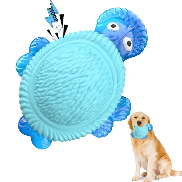 Tough Dog Chew Toys for Aggressive Chewers, Squeaky Indestructible Dog Toy for Large Dogs to Keep Them Busy for Small, Medium, Large Breed, Milk Flavor
