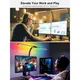 RGB Double Swing Arm Desk Lamp - 24W Ultra Bright Auto Dimming Desk Light, Multi-Angle Adjustment, Touch Control Desktop Lamp- Ideal for Home Office, Gaming, Reading, Work