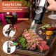 Rechargeable Electric Salt and Pepper Grinder Set, Stainless Steel