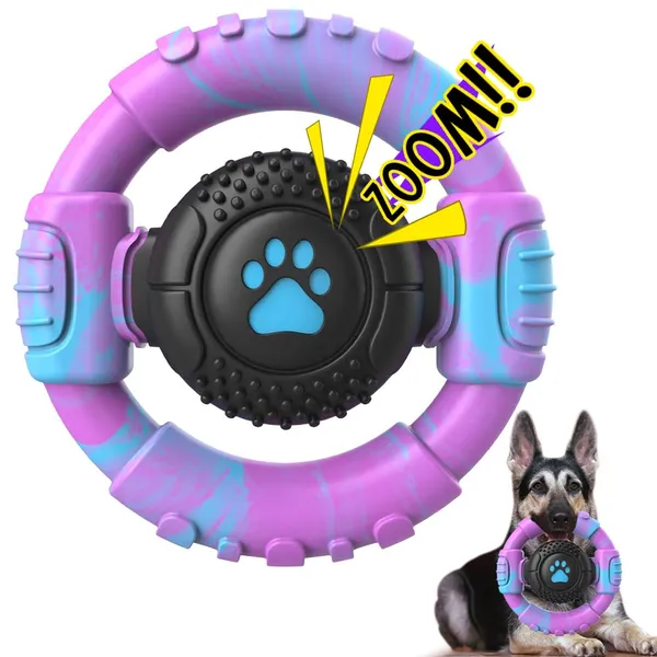 Dog Toys for Aggressive Chewers Large Dogs Squeaky Dog Chew Toys for Large Medium Breed Nylon Rubber Interactive Tough Dog Toys to Keep Them Busy