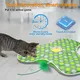 Interactive Cat Toys for Indoor Cats,Hide and Seek Interactive Cat Toy with Real Mouse Squeaky & Moving Concealed Feathers,Touch Activated Cat Kitten Toy Exercise Toy for Indoor Bored Adult Cat