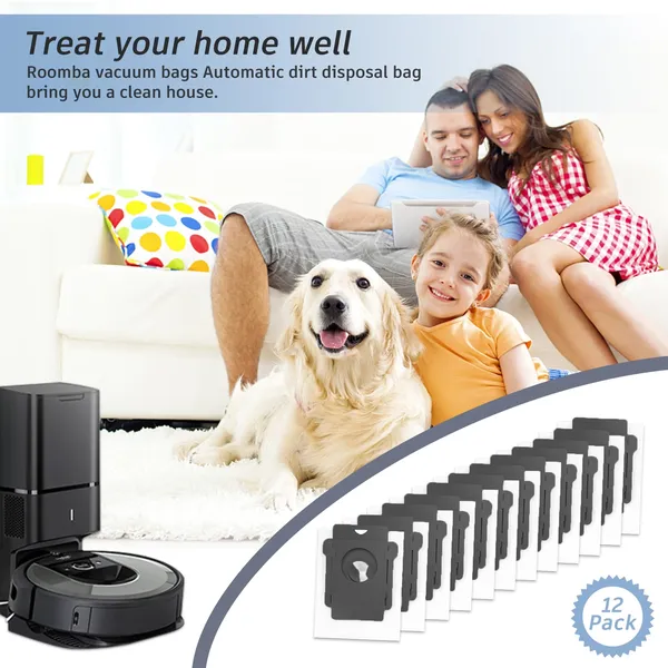 Replacement Roomba Bags for iRobot Roomba i7 i7+ i3 i3+ i4 i4+ i6 i6+ i8 i8+ j7 j7+ s9 s9+ Plus Parts for iRobot Bags Roomba Vacuum Bags Automatic Dirt Disposal Bulk Reusable Bags