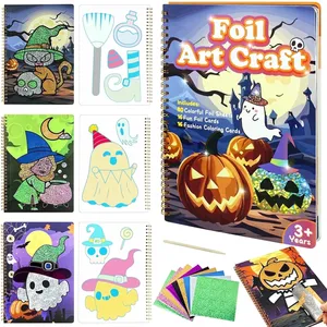 Fun Foil Art Kit for Kids - Art Craft Activity for Kids,DIY Foil Coloring Kits,Idea Birthday Christmas Gift for Girl Boy Children 3 4 5 6 7 8 9 Year Old