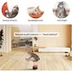URRU Interactive Cat Toy for Indoor Cats,Automatic Teaser Cat Toy, 2 Control Mode & Mice Sound,Auto/RC DIY Cat Mouse Hunting Toy for Chase Hunt Weight Loss,Gifts for Cat Lovers-Orange